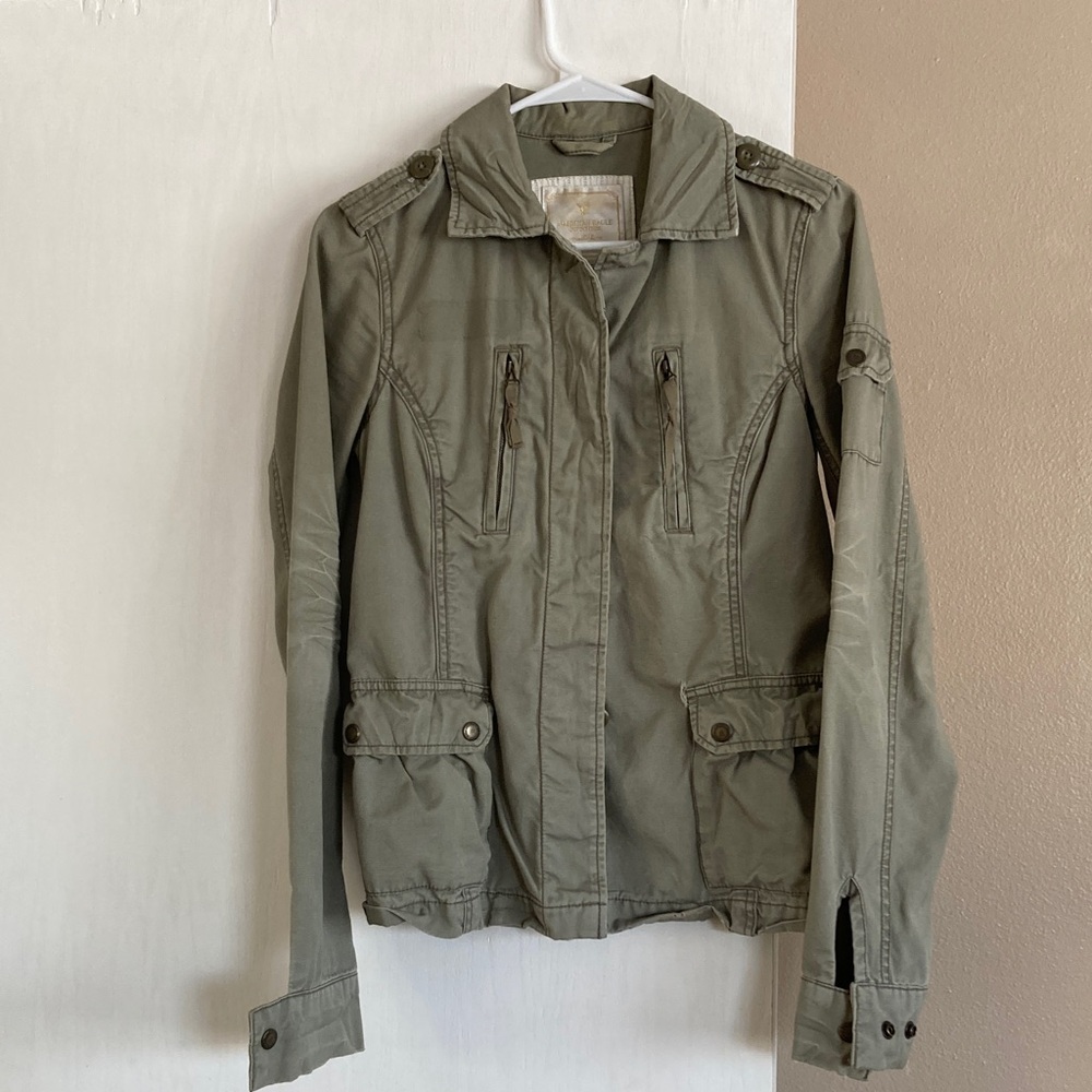 American Eagle Olive/Khaki Utility Jacket